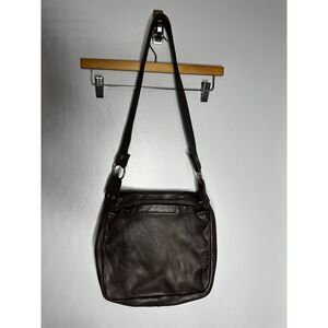 Vintage DeerWear Genuine Deerskin Leather Shoulder Bag Brown Made in USA